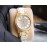 Chanel Diamond Dial Steel Strap Mechanical Watch For Women Gold