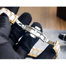 Chanel Diamond Dial Steel Strap Mechanical Watch For Women Gold