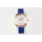 Chaumet 316 Refined Steel 33mm Dial Leather Strap Watch Blue