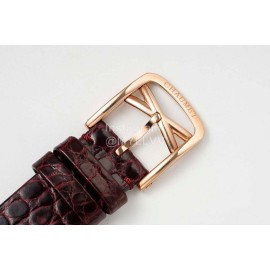 Chaumet 316 Refined Steel 33mm Dial Leather Strap Watch