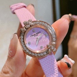 Chaumet Fashion Flower Dial Watch For Women Pink