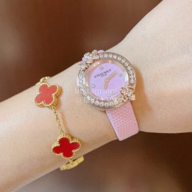 Chaumet Fashion Flower Dial Watch For Women Pink