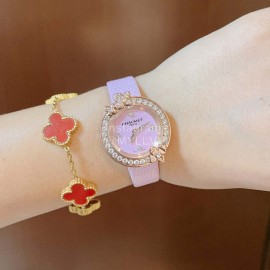 Chaumet Fashion Flower Dial Watch For Women Pink