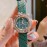 Chaumet Fashion Flower Dial Watch For Women Green