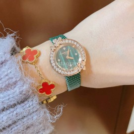 Chaumet Fashion Flower Dial Watch For Women Green