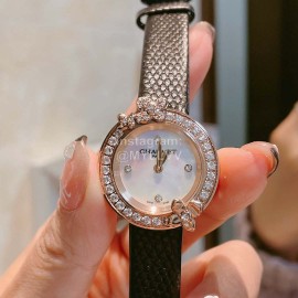 Chaumet Fashion Flower Dial Watch For Women Black