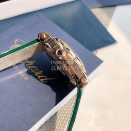 Chopard Happy Sport Leather Strap Watch Green