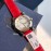 Chopard Happy Sport Leather Strap Watch Red