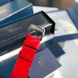 Chopard Happy Sport Leather Strap Watch Red