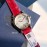 Chopard Happy Sport Red Leather Strap Watch
