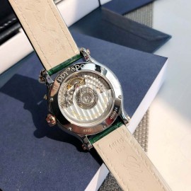 Chopard Happy Sport New Leather Strap Watch Green