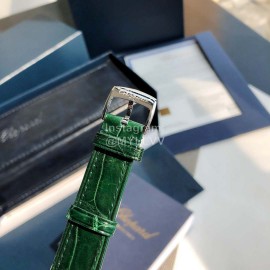 Chopard Happy Sport New Leather Strap Watch Green