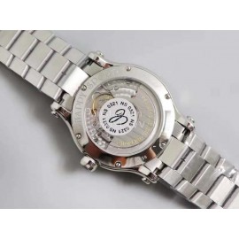 Chopard Steel Strap Happy Diamonds Watch For Women White