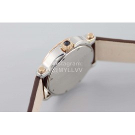Chopard Fashion Brown Leather Strap Happy Sport Watch 