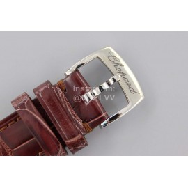 Chopard Fashion Brown Leather Strap Happy Sport Watch 
