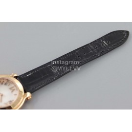 Chopard Fashion Black Leather Strap Happy Sport Watch 