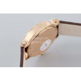 Chopard Fashion Leather Strap Happy Sport Watch 