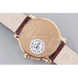 Chopard Fashion Leather Strap Happy Sport Watch 