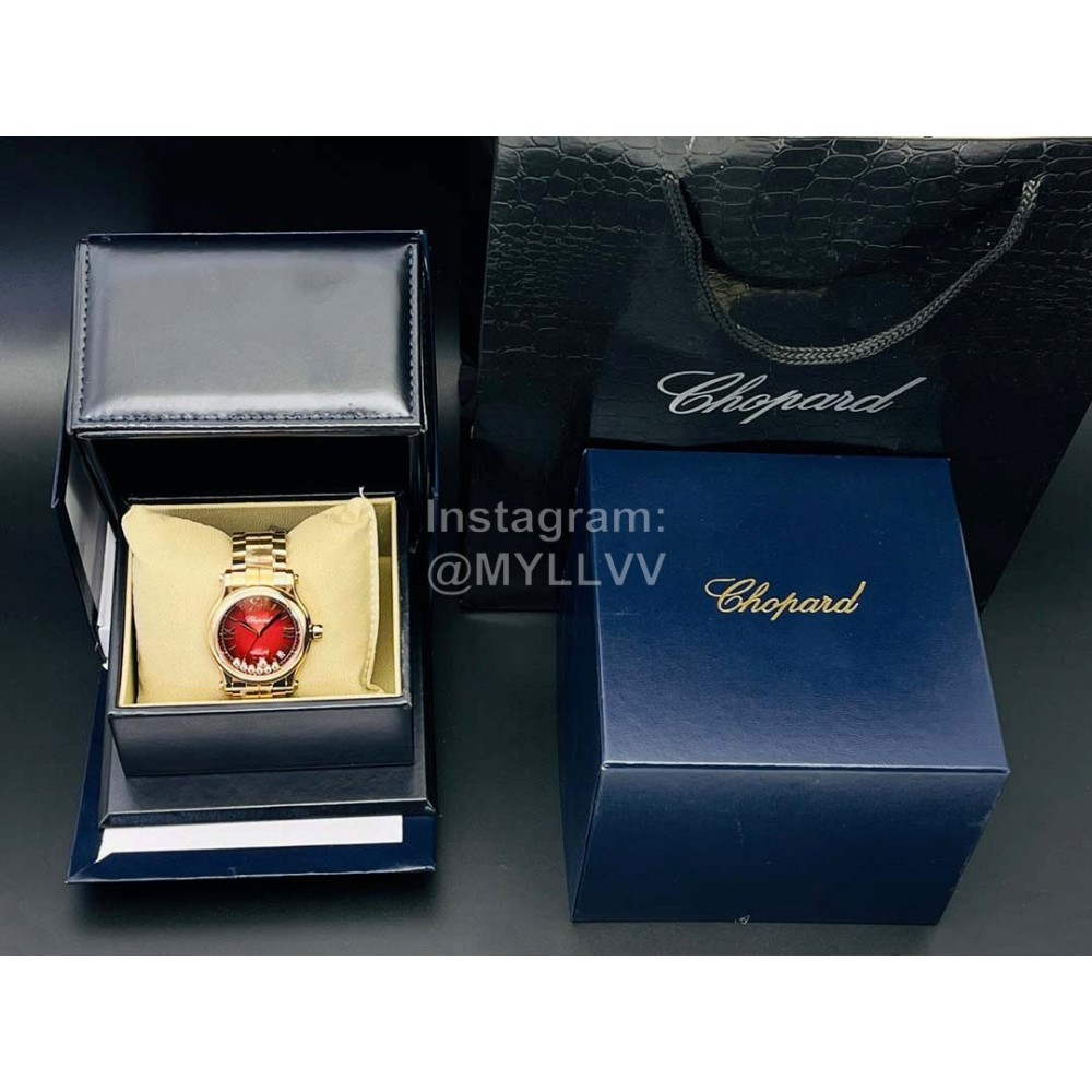 Chopard Yf Factory Happy Sport Series 36mm Dial Watch Gold