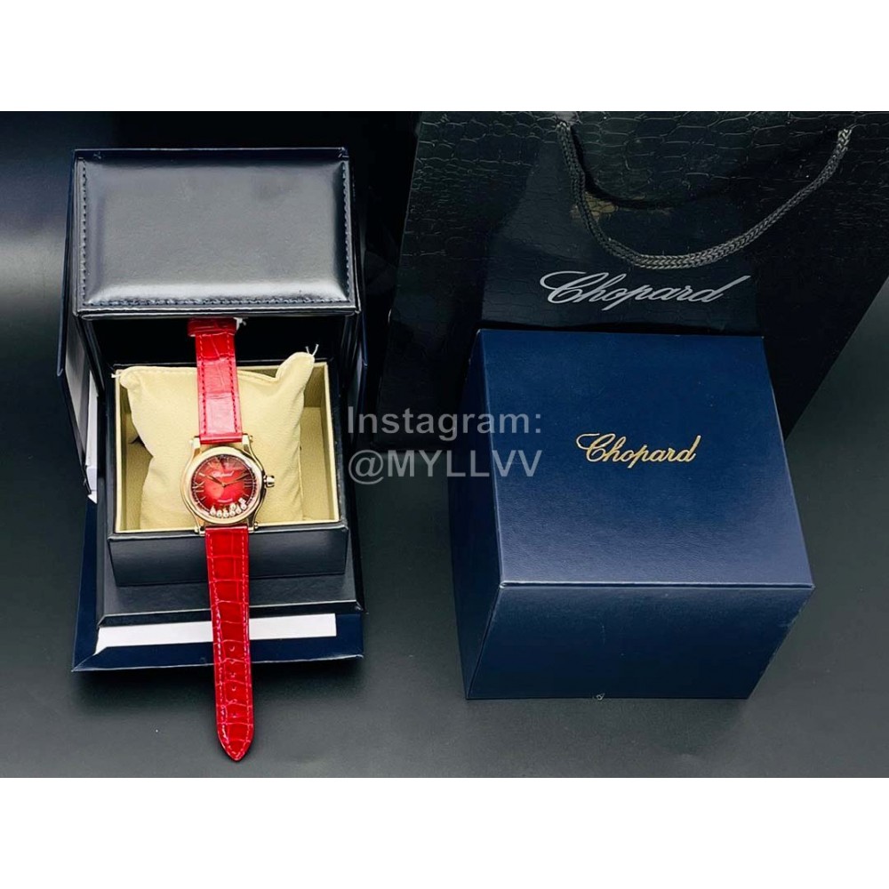 Chopard Yf Factory Happy Sport Series 36mm Dial Watch Red