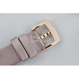 Chopard Blingbling Diamond 36mm Dial Leather Strap Watch 