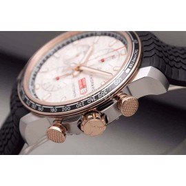 Chopard Fashion Rubber Leather Strap 44mm Dial Multifunctional Watch