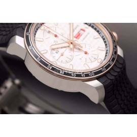 Chopard Fashion Rubber Leather Strap 44mm Dial Multifunctional Watch