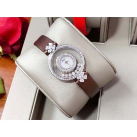 Chopard Clover Sapphire Crystal 28mm Dial Watch For Women Brown