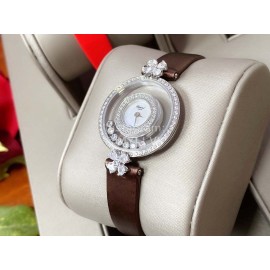 Chopard Clover Sapphire Crystal 28mm Dial Watch For Women Brown