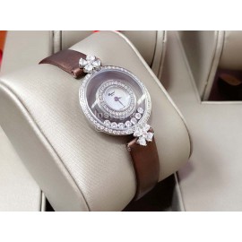 Chopard Clover Sapphire Crystal 28mm Dial Watch For Women Brown