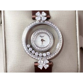 Chopard Clover Sapphire Crystal 28mm Dial Watch For Women Brown