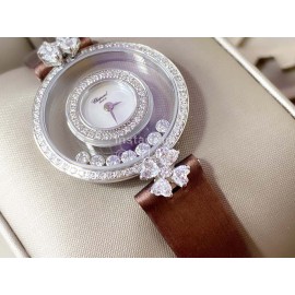 Chopard Clover Sapphire Crystal 28mm Dial Watch For Women Brown