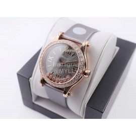 Chopard Silk Strap Roman Numeral Dial Watch