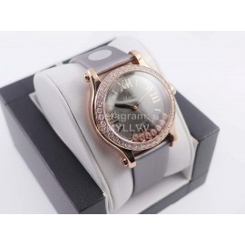 Chopard Silk Strap Roman Numeral Dial Watch