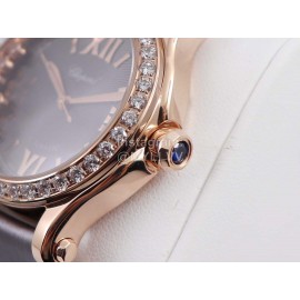 Chopard Silk Strap Roman Numeral Dial Watch