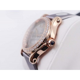 Chopard Silk Strap Roman Numeral Dial Watch