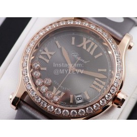 Chopard Silk Strap Roman Numeral Dial Watch