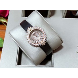 Chopard New Clover Sapphire Crystal 28mm Dial Watch For Women Black 