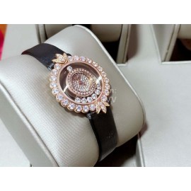 Chopard New Clover Sapphire Crystal 28mm Dial Watch For Women Black 