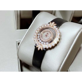 Chopard New Clover Sapphire Crystal 28mm Dial Watch For Women Black 