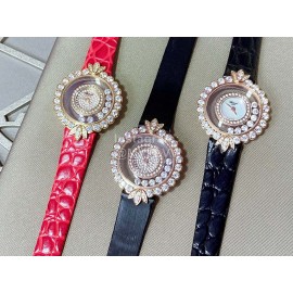 Chopard New Clover Sapphire Crystal 28mm Dial Watch For Women Black 