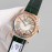 Chopard Colorful Diamond Leather Strap Watch For Women Green