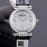 Chopard Impepiale Series Diamond Dial Black Leather Strap Watch