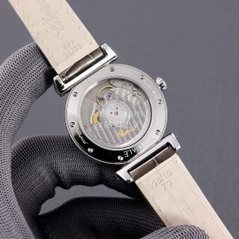 Chopard Impepiale Series Diamond Dial Leather Strap Watch