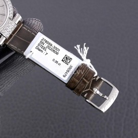 Chopard Impepiale Series Diamond Dial Leather Strap Watch