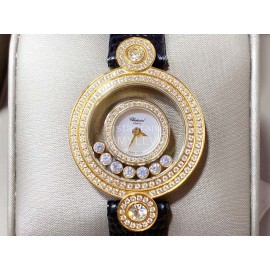 Chopard Happy Stort Sapphire Crystal Glass 28mm Dial Gold