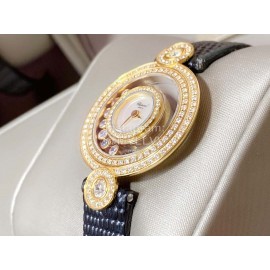 Chopard Happy Stort Sapphire Crystal Glass 28mm Dial Gold