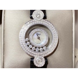 Chopard Happy Stort Sapphire Crystal Glass 28mm Dial Silver