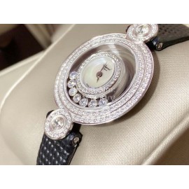 Chopard Happy Stort Sapphire Crystal Glass 28mm Dial Silver