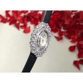 Chopard Happy Diamonds Series Maple Leaf Dial Watch Black